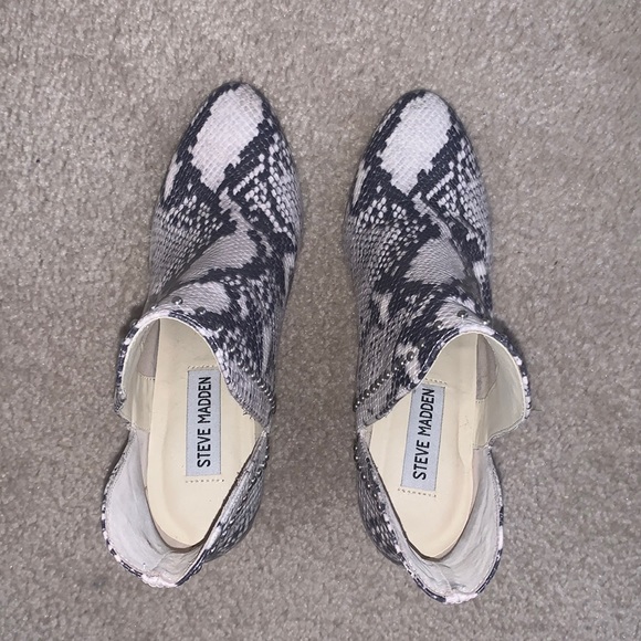 Steve Madden snakeskin booties - Picture 2 of 4